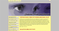 Desktop Screenshot of gozyasarmasi.com